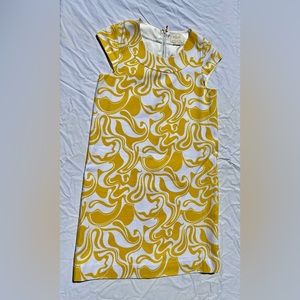 Kate spade dress.  Size 10. Yellow white floral